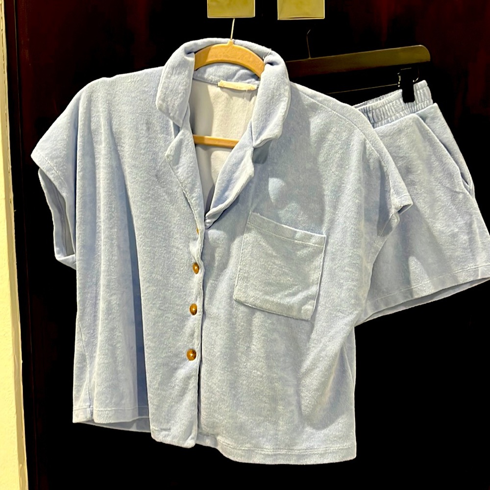 Mango Terry Cloth Short Set